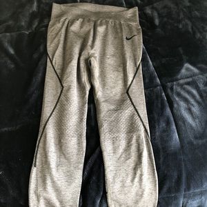 Grey and black Nike Pro leggings
